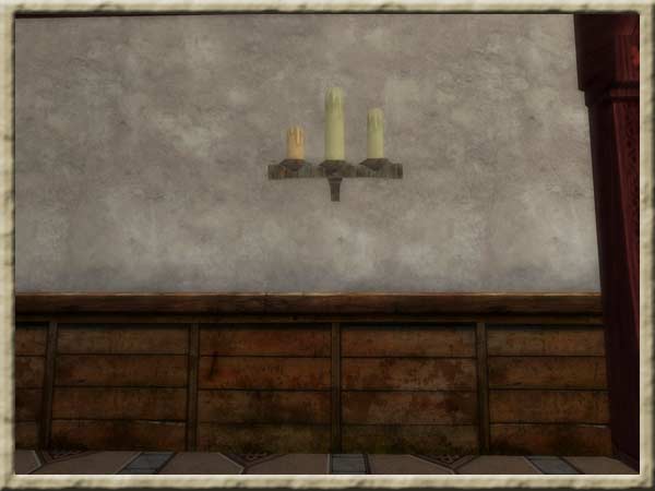 Eiserner Wandleuchter